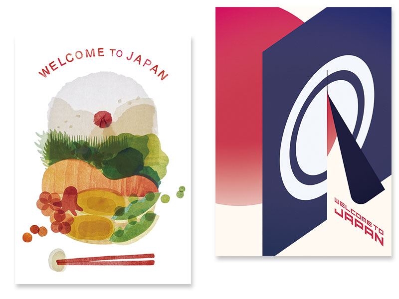 進級制作1/1年次 課題名： 'WELCOME TO JAPAN』のポスター